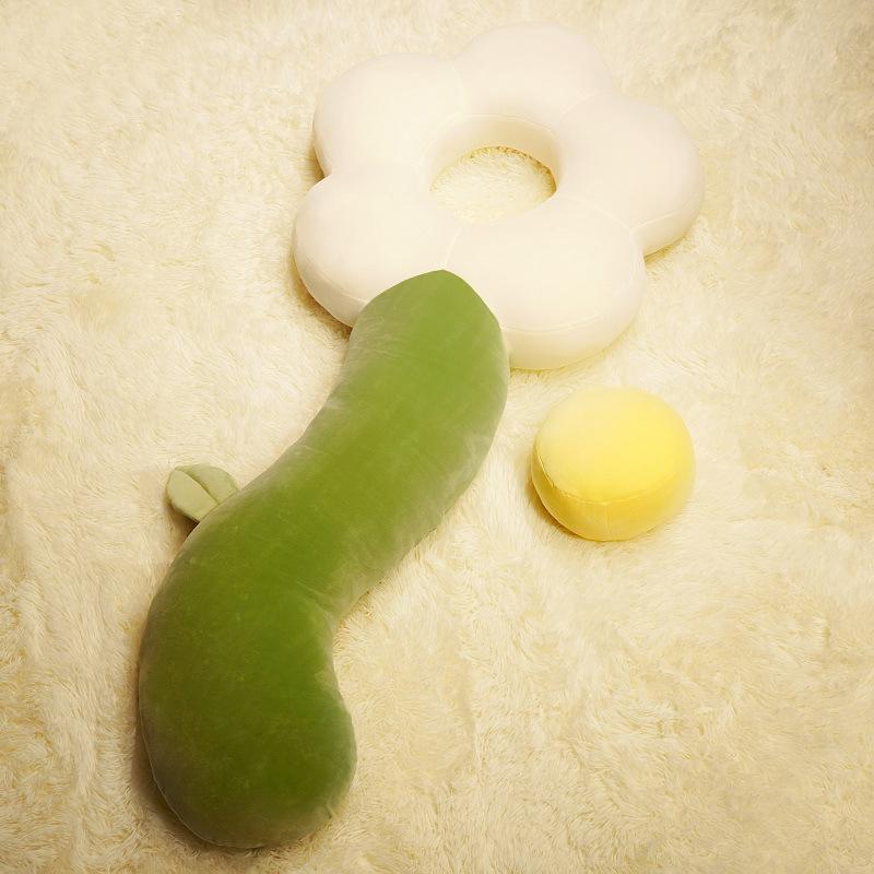 Cute Flower Long Throw Pillow Girl Sleeping Leg Pillow Cushion Bedroom Bed Pillow Side Sleep