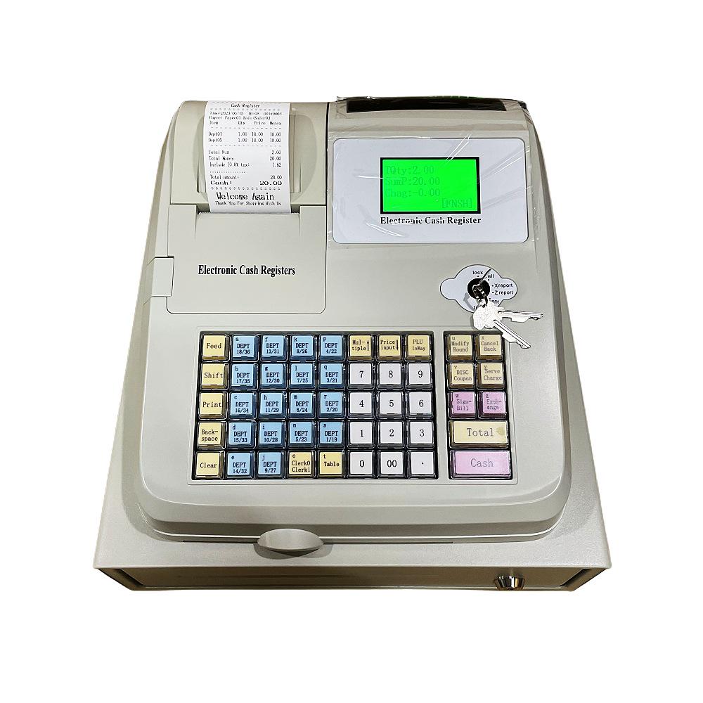 English POS System for Fast Food & Convenience Stores, 110V-220V Electronic Cash Register UK Plug