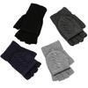 1 Pair Knitted Top Cycling Gloves Adjustable Half Finger Full Finger Winter Outdoor Hiking Warm Cotton Mittens