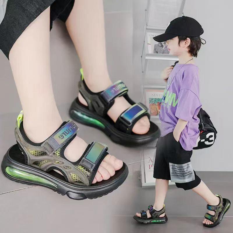 Boys Beach Shoes Handsome Dirt-proof Kids Sandals Open Toes Soft Sole 2025 Summer New Children Casual Shoes Non-slip Trendy