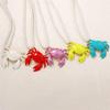Stylish Crab Shaped Pendant Necklace Versatile Colors Trendy Jewellery Casual Beach Neckwear For Girls
