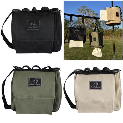Estuche para Pañuelos de Camping al Aire Libre Bolsa de Almacenamiento de Papel en Rollo con Gancho Soporte Portátil para Pañuelos Soporte para Servilletas para Colgar en la Tienda Suministros de Camping