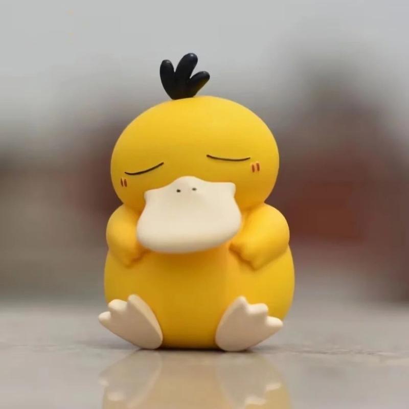 Kawaii Anime Pokemon Snorlax Psyduck Action Figure Cute Model Car Ornaments Gifts Home Portable Ornaments Decoration Toys Gifts