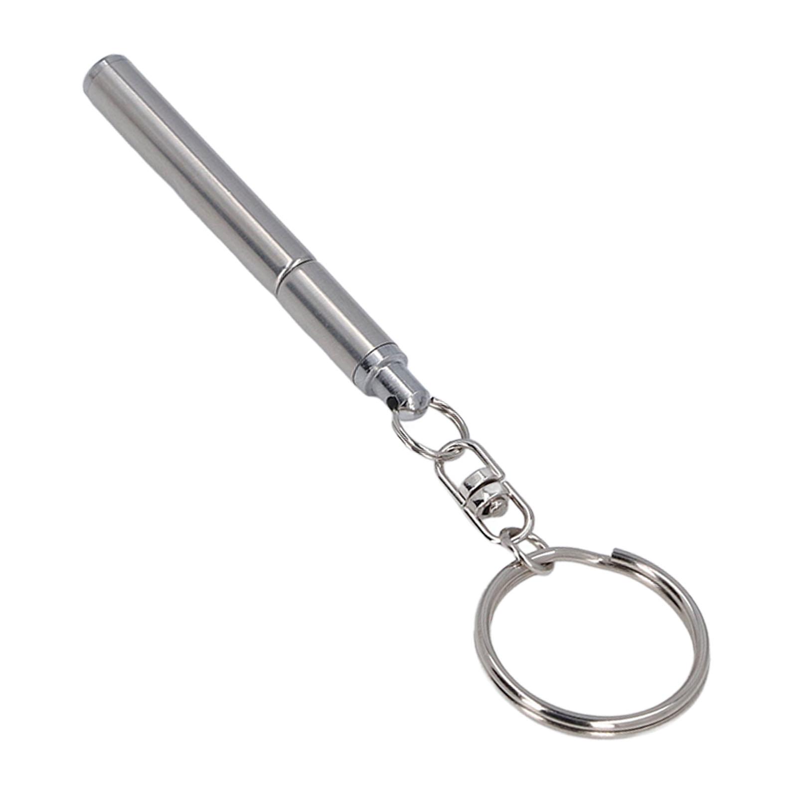 

Выдвижная карманная ручка из нержавеющей стали, простая портативная металлическая брелок для ключей, подарок