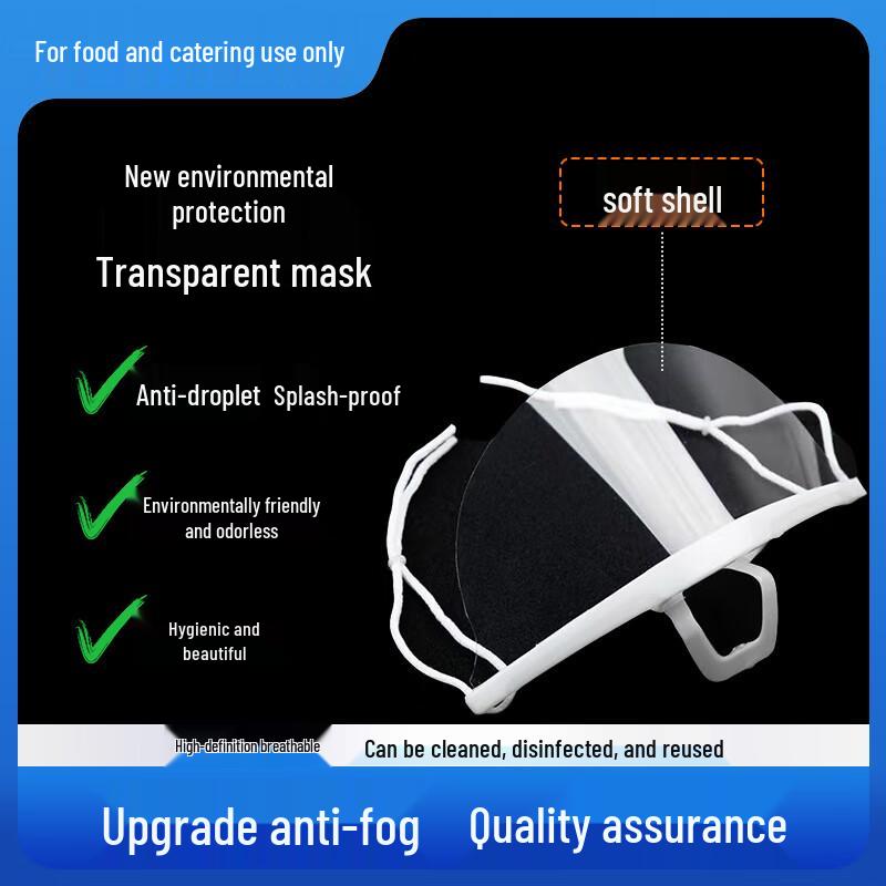 Jiwanggu Disposable Transparent Kitchen Saliva Mask