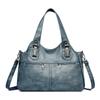Women's Bag Lightweight Stitching Soft Leather Tote Bag Large Capacity Mother Bag
