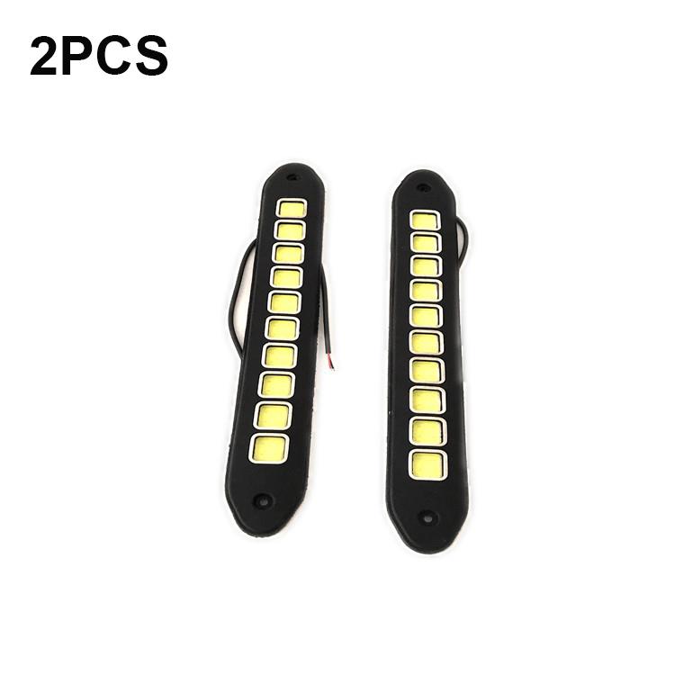 Strip Shape COB Bendable LED Daytime Running Light Waterproof COB Daytime Running Lights Flexible LED Car DRL Driving Lamp