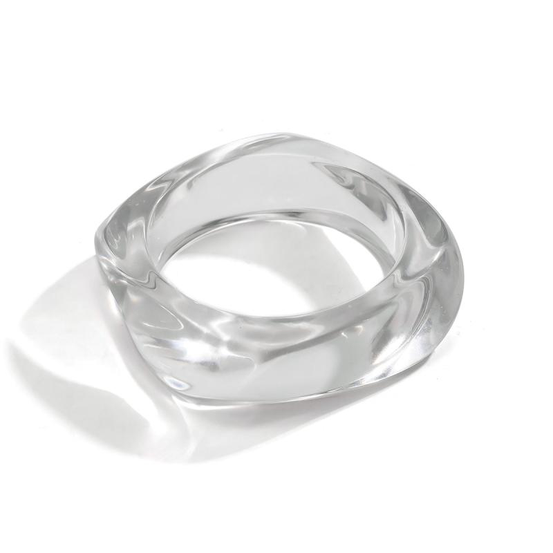 2025  Jewelry Vintage Acrylic Big Geometric Irregular Bangles For Women Trendy Resin Wide Cuff Bangles Bracelets