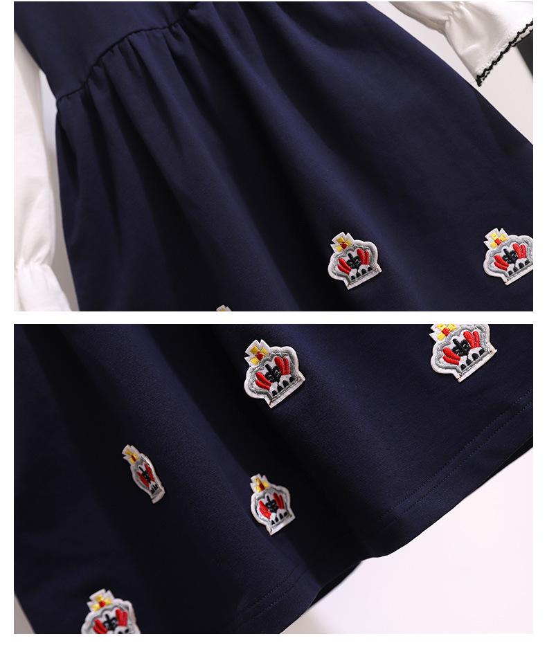 Girls’ Trendy Two-Piece-Look Princess Dress for Spring/Summer