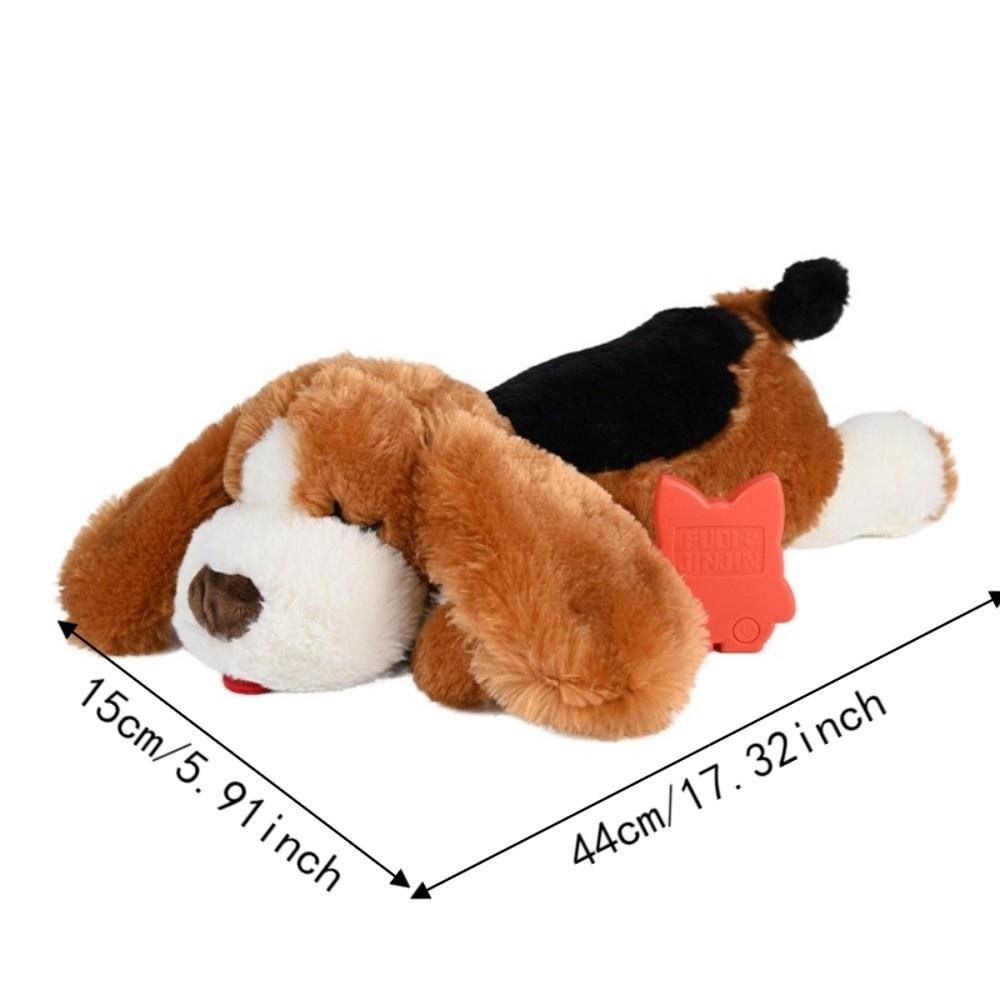 Realistic Pet Soothing Plush Toys Comfortable Dog Heartbeat Toy Plush Dog Toy Pet Soothing