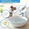 Steel Stainless Bathroom Popup 2pcs Sink Plug With Hair Filterdrain Screen 304 Stainless Steel Suitable For 11129 Inch Sewers