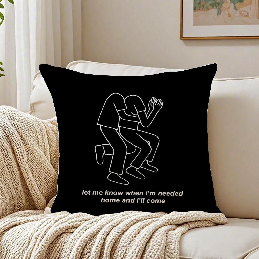 Band Alternative CCatfish and the BBottlemen Cushion Cover Pillowcase Antidustmite Living Room Sofa Decor Cushion Room