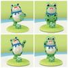 Desk Decor Green Frog Mobile Phone Stand PVC Doll Cell Phone Bracket  Desktop Ornaments
