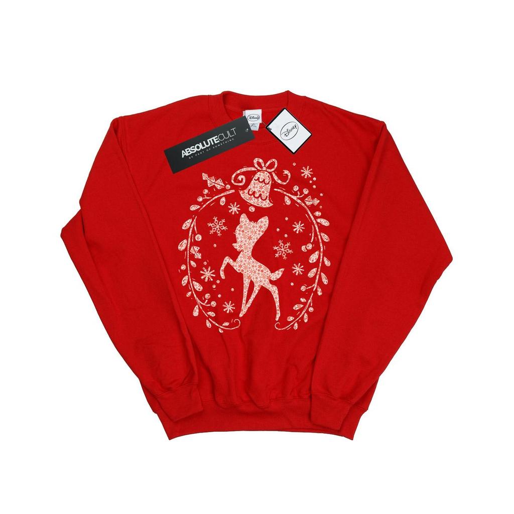 Disney Boys Bambi Christmas Wreath Sweatshirt