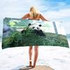 Cute Panda Beach Towels Quick Dry Microfiber Soft and Absorbent Bath Towel Outdoor Travel Oversized Beach Towel for Adults Kids