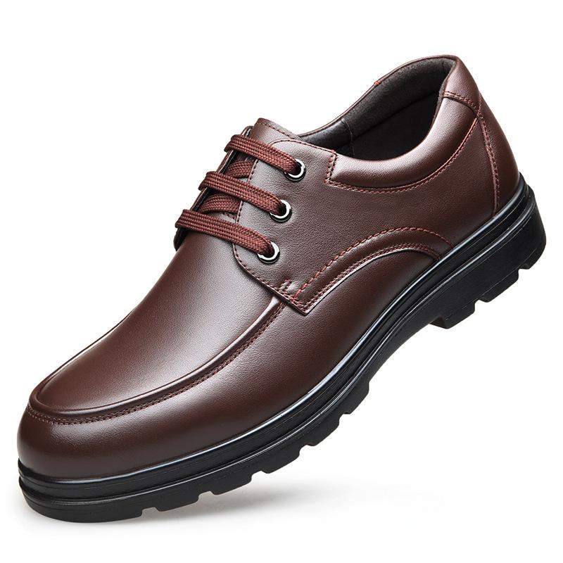 Old man's head men's shoes, spring business casual leather shoes men's work soft-soled leather shoes men JFC9603903