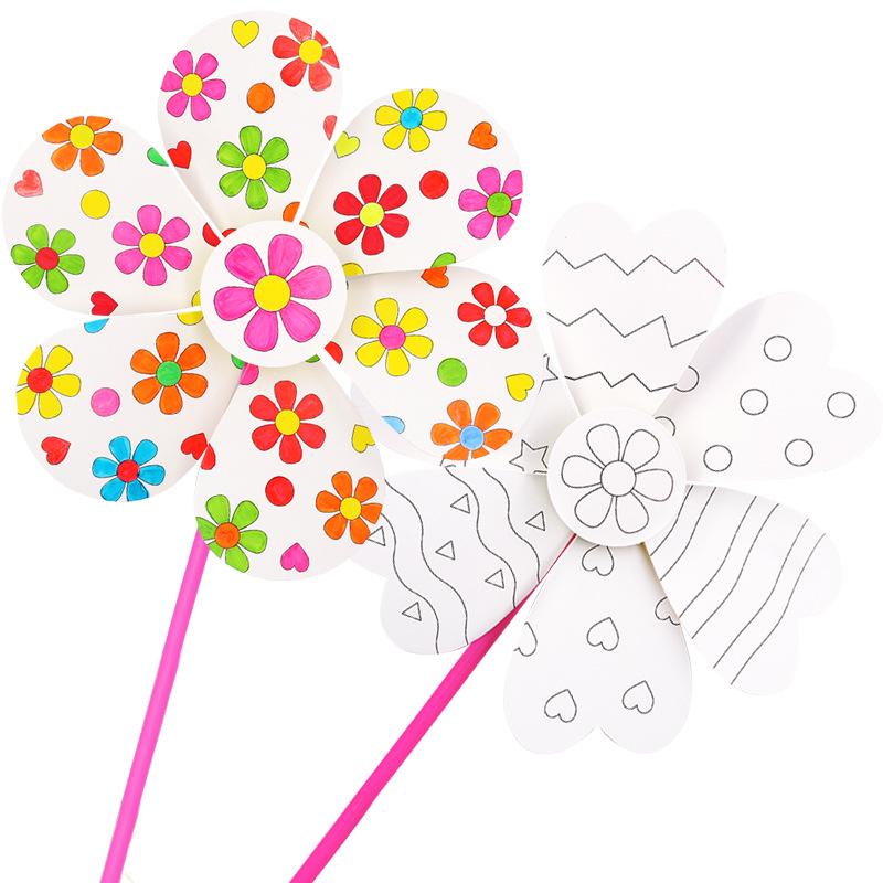 Children's Windmill Art Kit: DIY Painting & Coloring Educational Toy