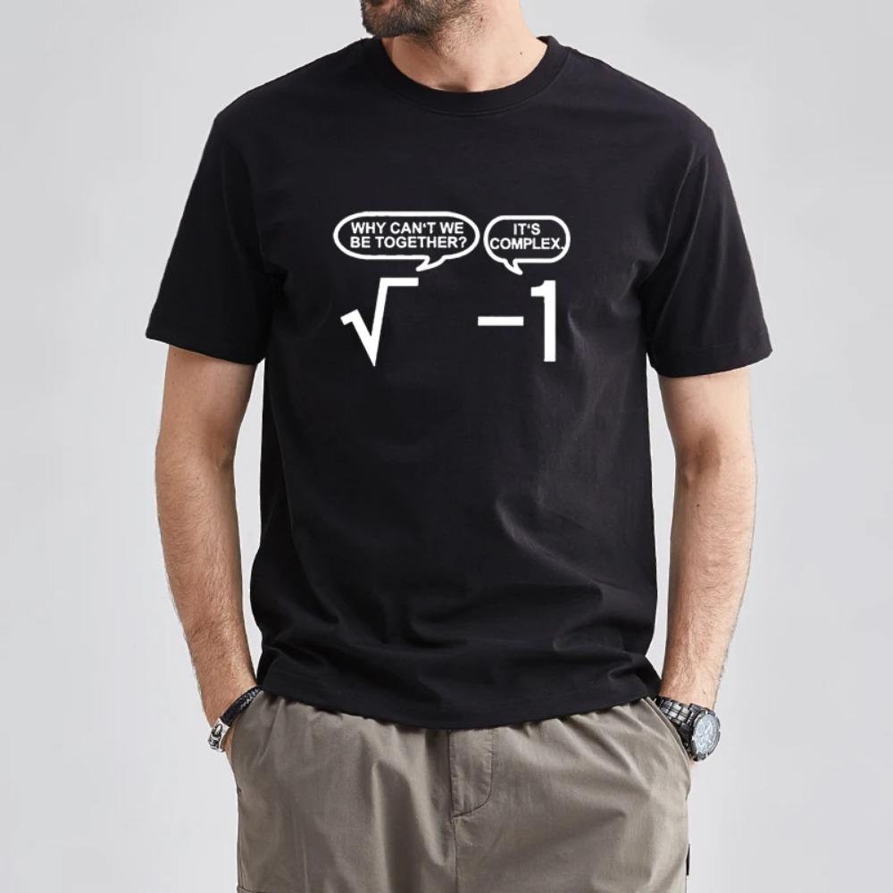 BenberFashion Heren Kleding Samen Zijn Is Complex T-shirt Wiskunde Wiskunde Leraar Professor Leuk Geek Echtgenoot Cadeau Idee Korte Mouw 4XL