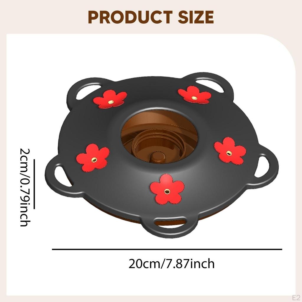 Base Replacement Metal Cover Waterer Outdoor Backyard Wrap Around Perch with Shaped Feeding Ports