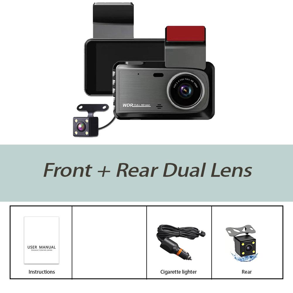 

Видеорегистратор с двумя объективами Автомобильная камера WiFi передняя задняя Ночное видение Циклическая запись Видеорегистратор Аксессуары для автомобиля Скрытый тип none