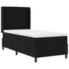Box Spring Bed with Mattress Black 190 x 90 cm Fabric