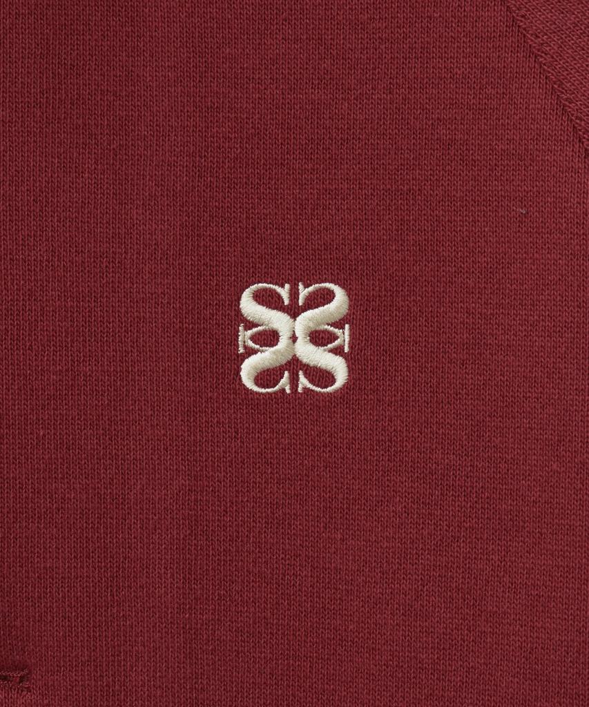 Satur Lawton All Day Track Zip-Up Jacket Burgundy