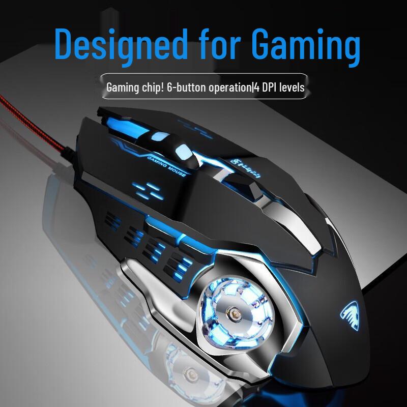 QPX V80 RGB Wired Gaming & Office Keyboard Mouse Combo