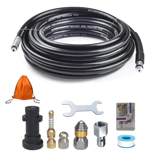 PakOne New Anti-Twist Kärcher Hose, Replacement Hose for High-Pressure Washers, High-Pressure Cleaning, Pipe Cleaning Hose, Compatible with Kärcher K2