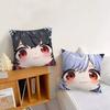 Game Cute  ZZZ Face Q-version Avatar Cushion Cover Pillow Cover Decoration Room Home Sofa Living Office Car Nordic Simplicity