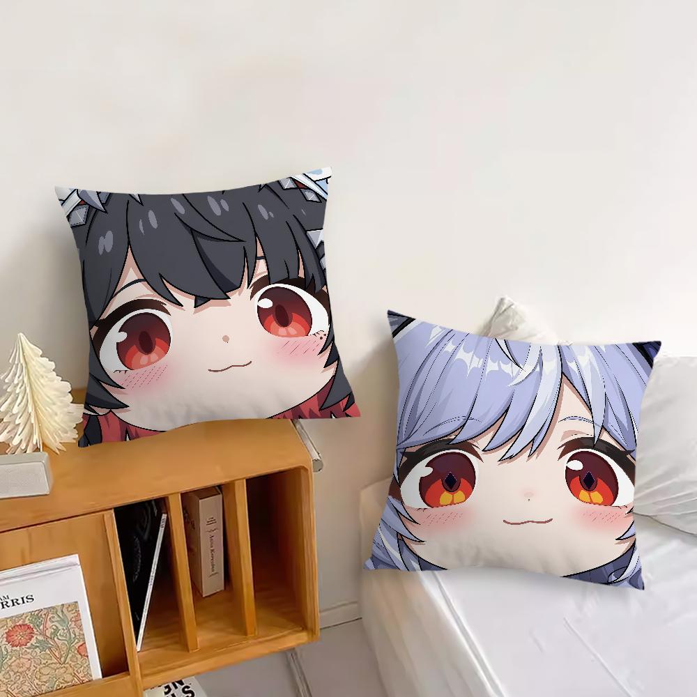 Game Cute  ZZZ Face Q-version Avatar Cushion Cover Pillow Cover Decoration Room Home Sofa Living Office Car Nordic Simplicity