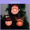 Adorable Wooden Christmas Decoration Set Featuring Santa Snowman And Reindeer Ornaments