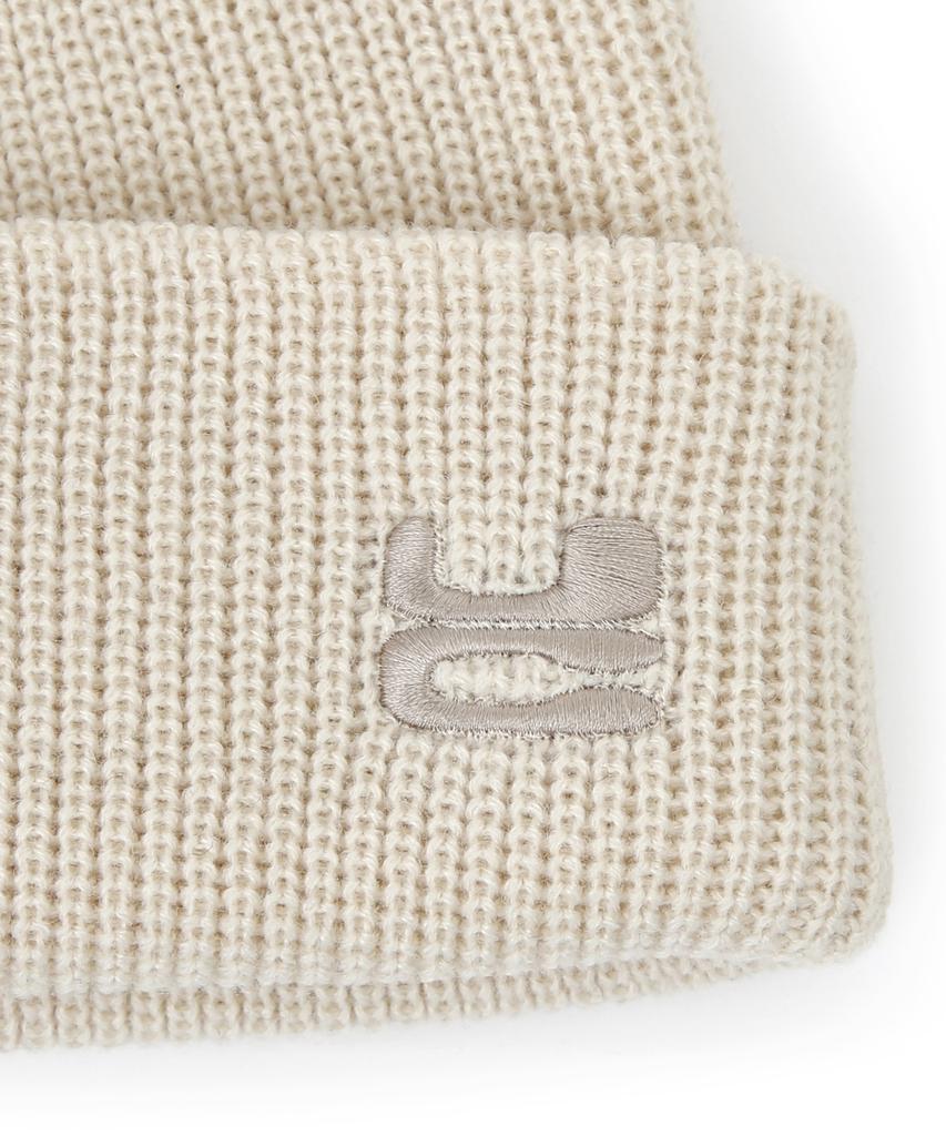 Eondeokeonteulol Winter Big Size Thick Long Beanie Warm Unisex Logo Beanie Hat Beanie / Uc / Low / Iv