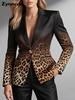 Cel mai Nou Blazer Trendy pentru Femei Kimono Elegant Stil Imprimat Tricotat Costum pentru Femei