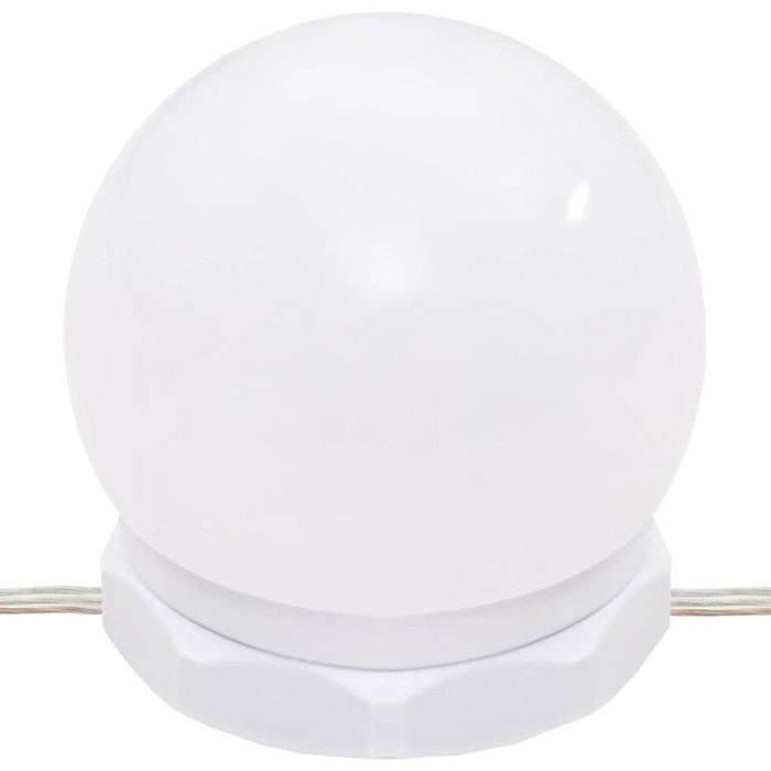 VidaXL Coiffeuse avec LED, Table de Maquillage avec Étagères et Tiroir, Table Cosmétique de Chambre, Moderne, Chêne Sonoma 808804