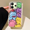 Cherry Bow Multiple Cats Phone Case for Xiaomi Redmi 14C 13C 13T 14T A5 A4 A3 Note 14 13 Pro Poco X5 Shell Silicone Back Cover