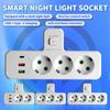 European Style Russian One To Many with USB Charging Conversion Socket  Central and Eastern European Standard Small Night Light Plug