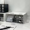 Desktop Acrylic Box Storage Pen Holder For Office Workstation