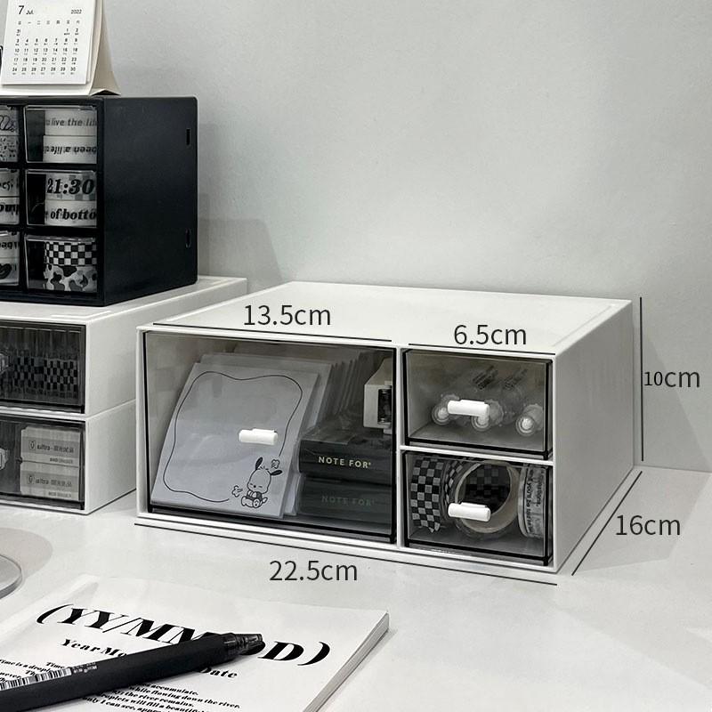 Desktop Acrylic Box Storage Pen Holder For Office Workstation