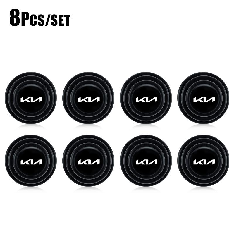 8/12Pcs Car Door Silicone Anti Shock Pad Accessories For KIA K9 Sportage Niro K5 Carnival EV6 EV9 EV3 K8 Stinger Forte Ceed