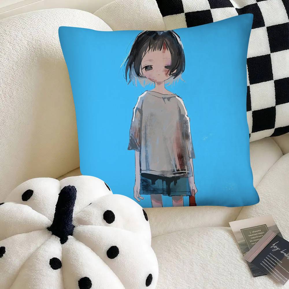 Shizuka Classic Anime Takopis Original Sin CUTE Pillow Case Square Pillow Bedroom Sofa Leisure Comfort Cushion Home Decoration