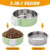 Pet Crate Bowls 2-in-1 Dog Hanging Bowl Removable Cage Water Bowls for Small Animals Dog Bowls Crate Water Bowl Pet Supplies