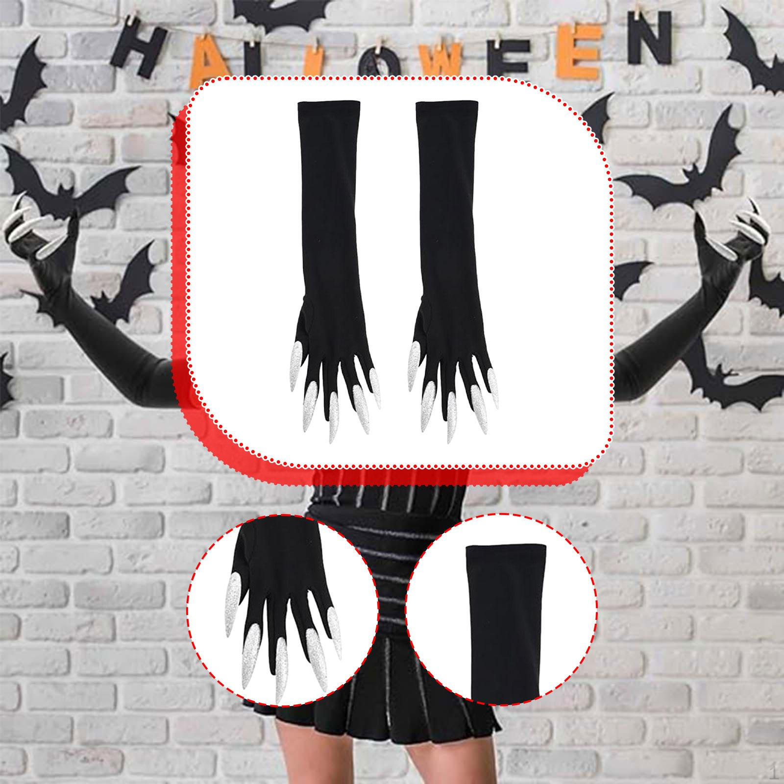 

Halloween Costume Paw Gloves As Photo Props for Celebrations Argent nail