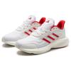 Adidas Comfortable Versatile Shock Absorbing Durable Low Top Casual Running Shoes Unisex Sneakers White Red IH6039