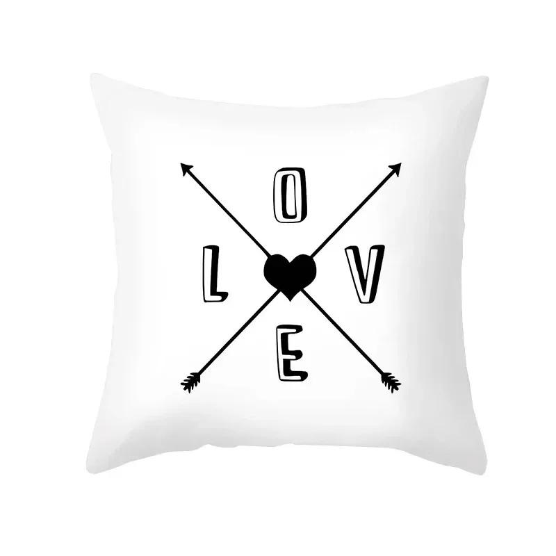 Luxury Home Decor Pillow Cover Car Living Room Sofa Cushion Cover Heart Shape Star Pattern Cushion Cover