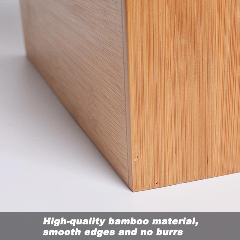 OUBUBY Boîte De Rangement De Bureau Avec 2 Compartiments A4 Fermés