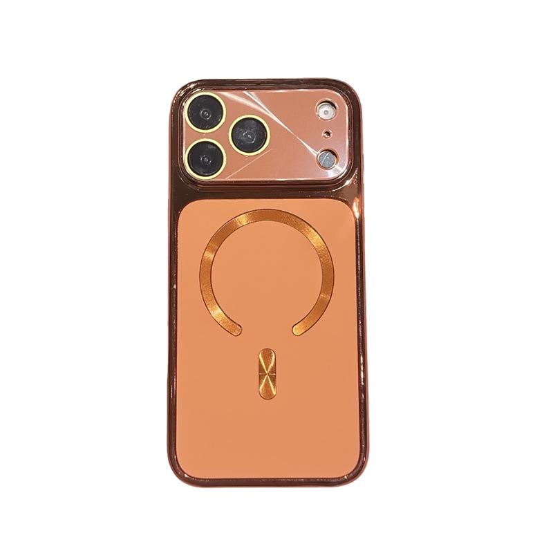 Compatible Electroplated Magnetic Phone Case for Apple 17 Pro Max/16 Pro Max Aurora Series