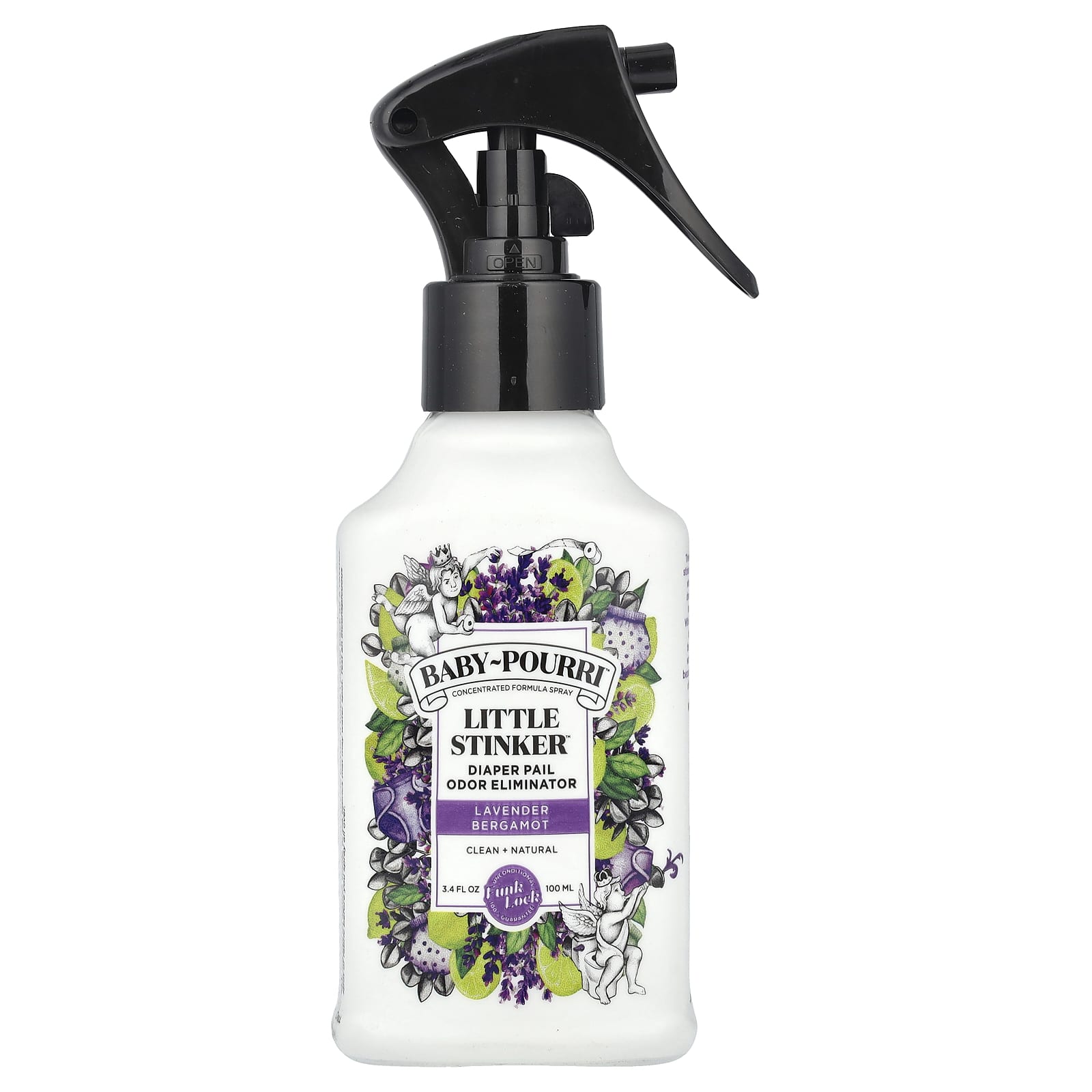 

POO-POURRI Baby-Pourri™, Маленький Вонючка™, Устранитель Запаха Подгузников, Лаванда Бергамот, 100 мл (3.4 жидких унции)
