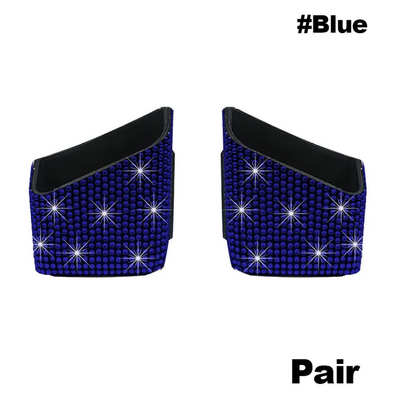 New Luxury Crystal Car Storage Bag Hanging Glasses Phone Holder Storage Organizer Decor Bling Car Accessories Interior for Woman