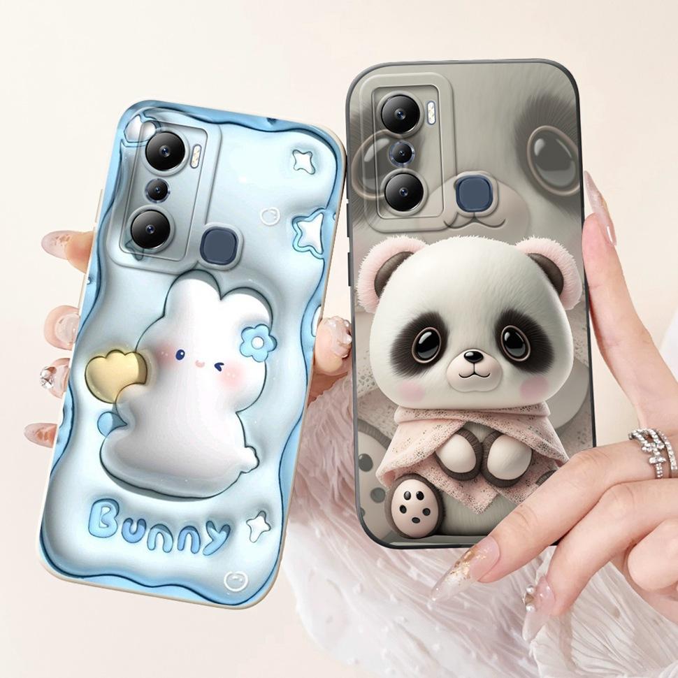 For Infinix Hot 20i Case X665C X665E Cover Silicone Soft Phone Case For Infinix Hot 20i 20 i Fundas Coque 6.6" Shockproof Bumper