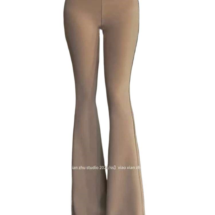 Elegant Women's Set: Pure Style Top & Micro-Flare Pants - Unique, Lightly Mature Design